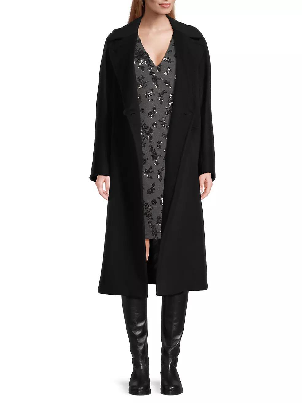 Resina Virgin Wool Belted Coat Product Image