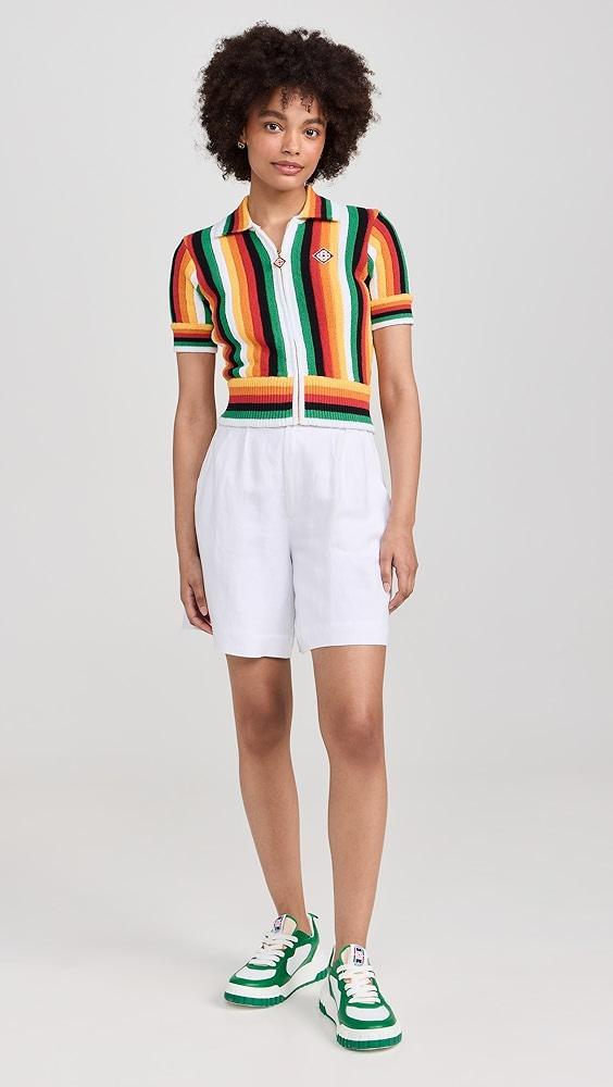 Casablanca Striped Towelling Top | Shopbop Product Image