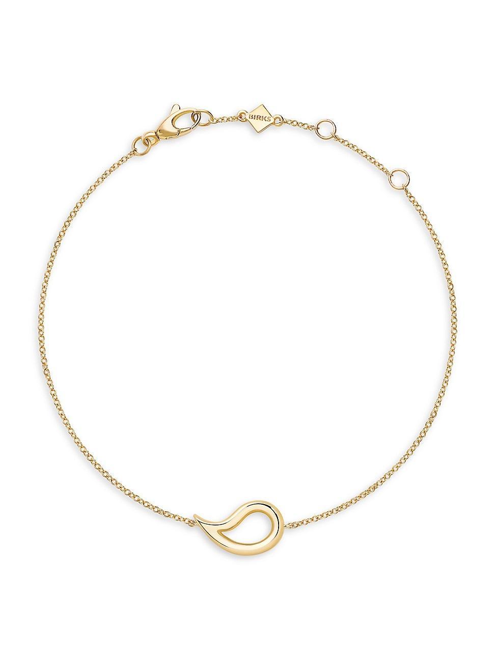 Womens Ptale 18K Yellow Gold Pendant Bracelet Product Image