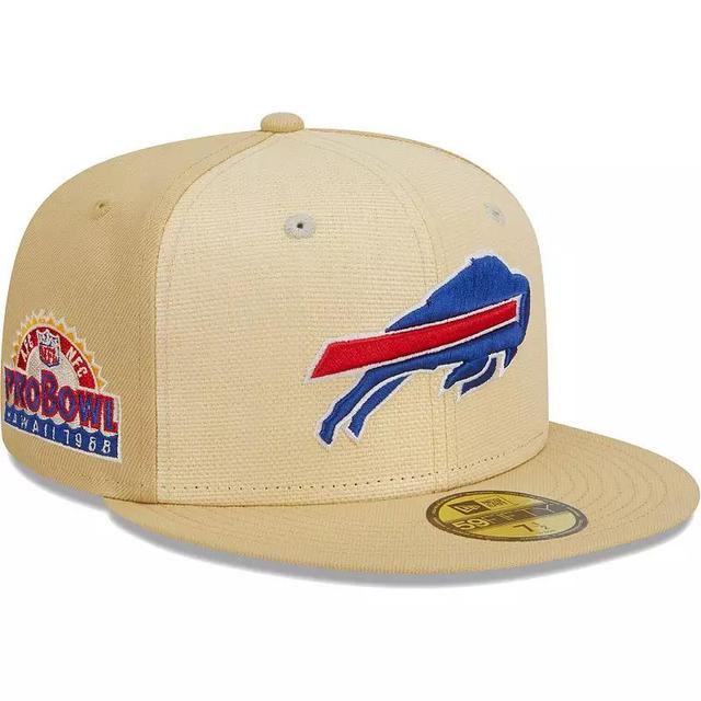 Mens New Era Khaki Buffalo Bills Raffia Front 59FIFTY Fitted Hat Product Image