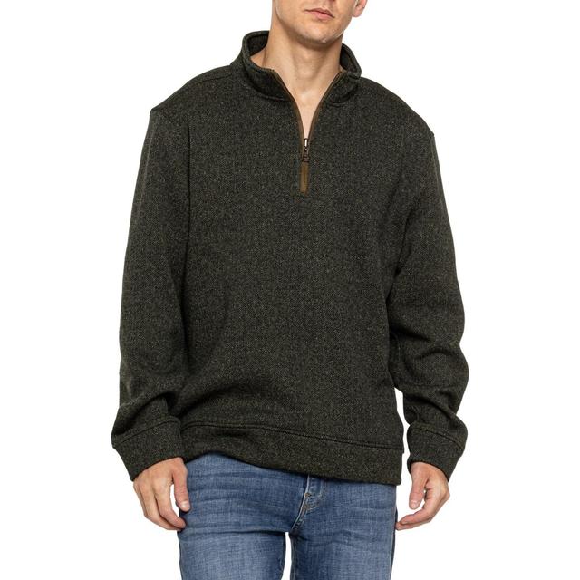 True Grit Stitched Pullover Sweater - Zip Neck Product Image