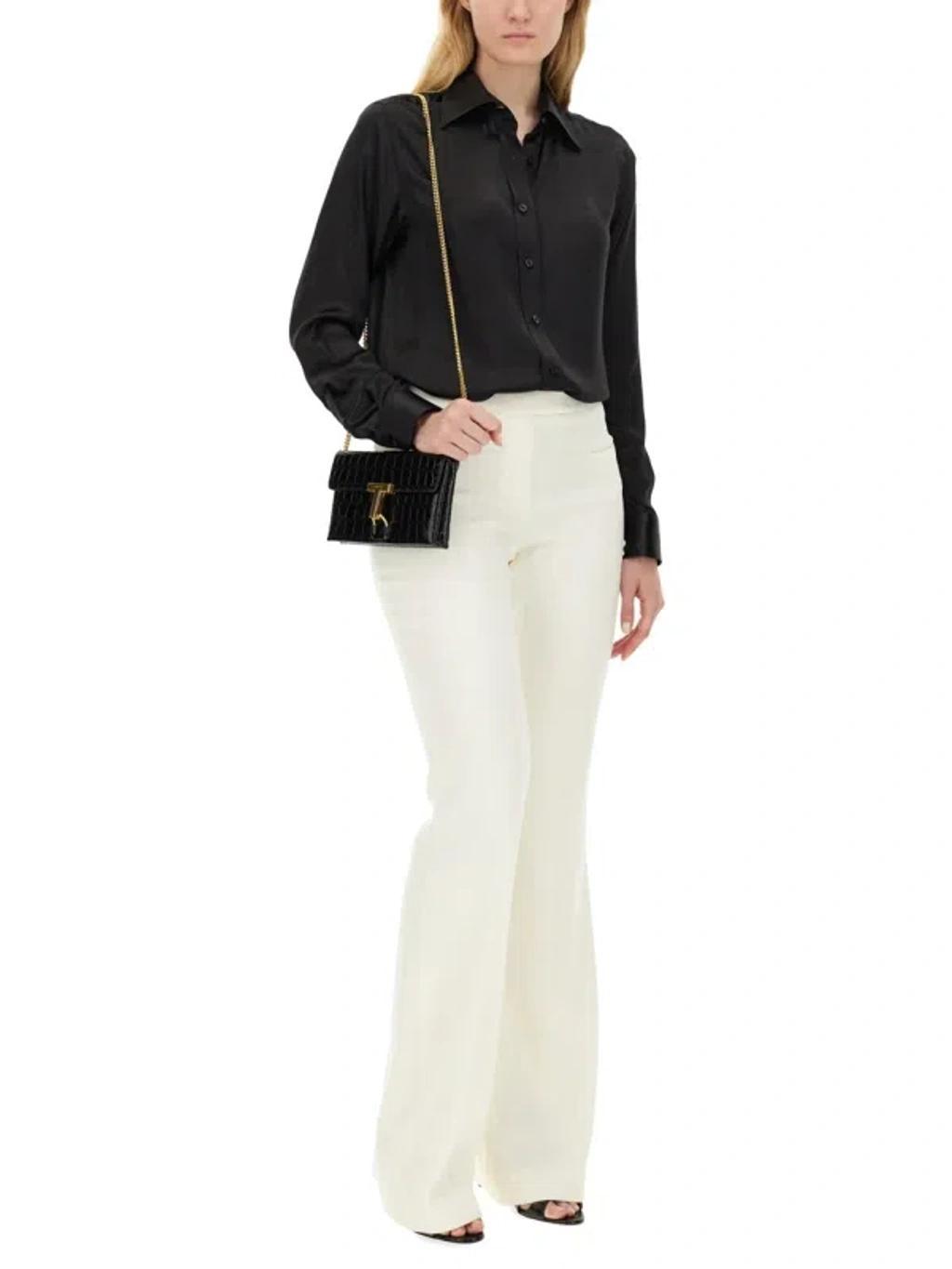 TOM FORD Women Silk Shirt In Black Product Image