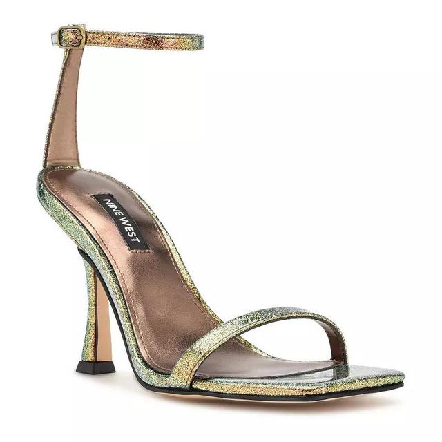 Nine West Yess Womens Leather Heeled Sandals Product Image