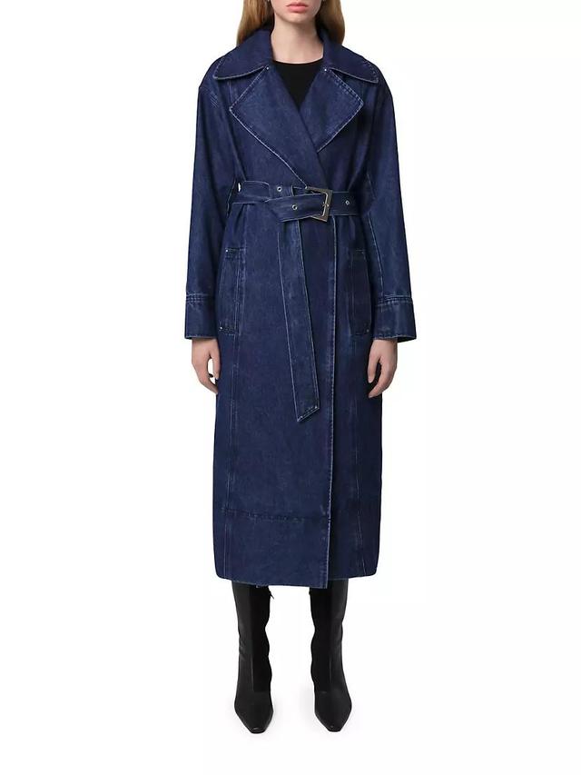 Tate Denim Trench Coat Product Image