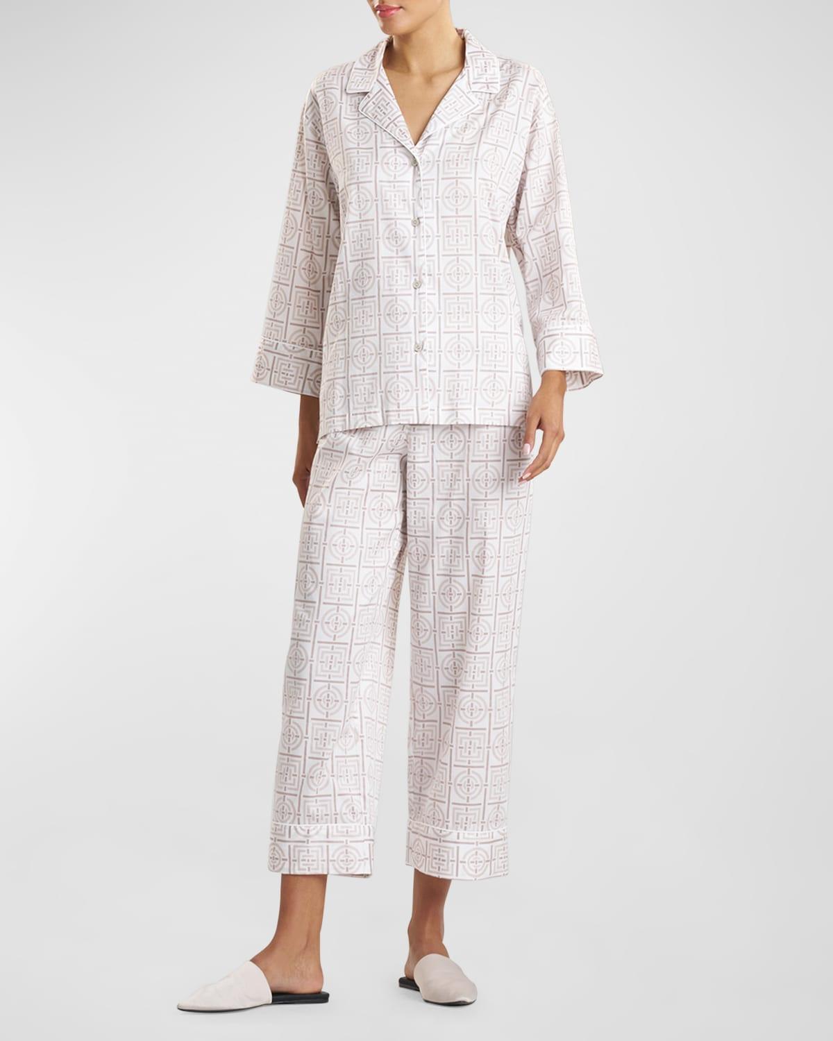 Womens Infinity Cotton Sateen Pajama Set Product Image