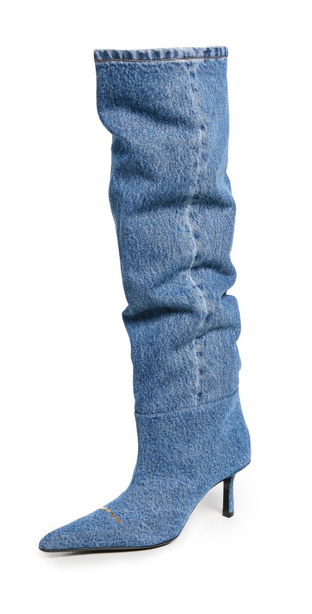 Womens Viola 65 Denim Slouch Boots Product Image