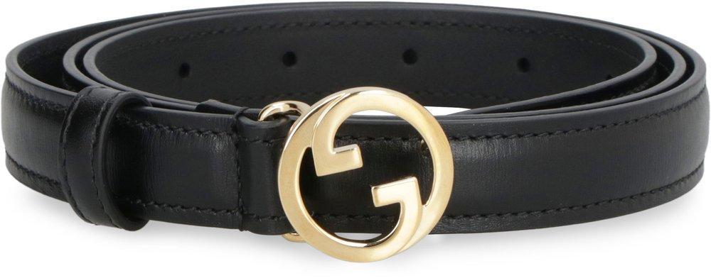 Logo Plaque Buckle Belt In Black Product Image