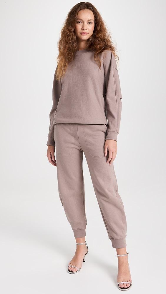 Tibi Cocoon Crew Neck Sweatshirt | Shopbop Product Image