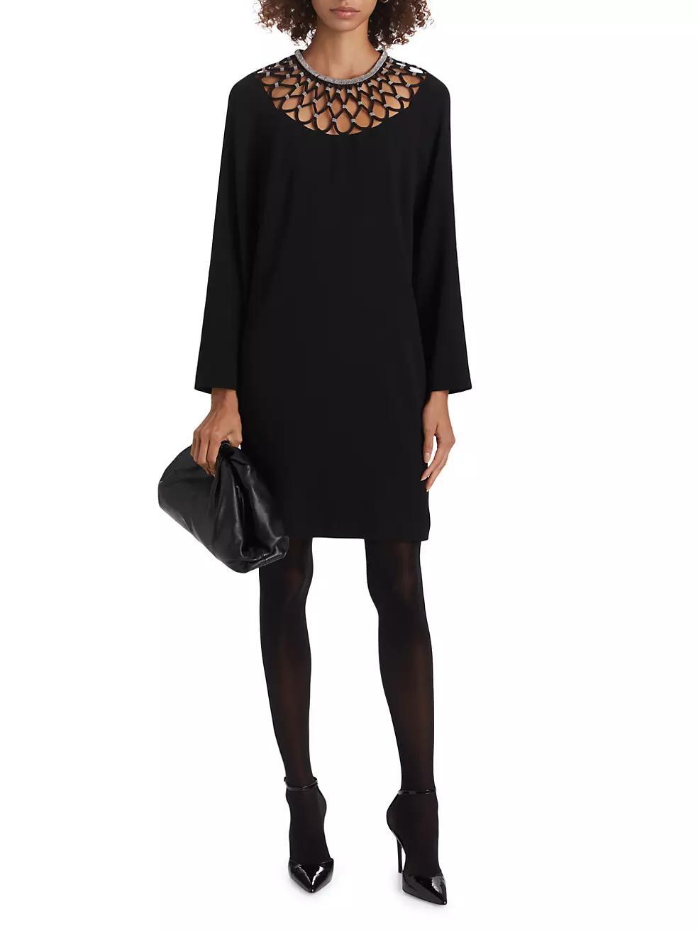 Alby Cut-Out Long-Sleeve Minidress Product Image