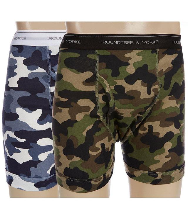 Roundtree & Yorke Camouflage Printed Boxer Briefs 2-Pack Product Image