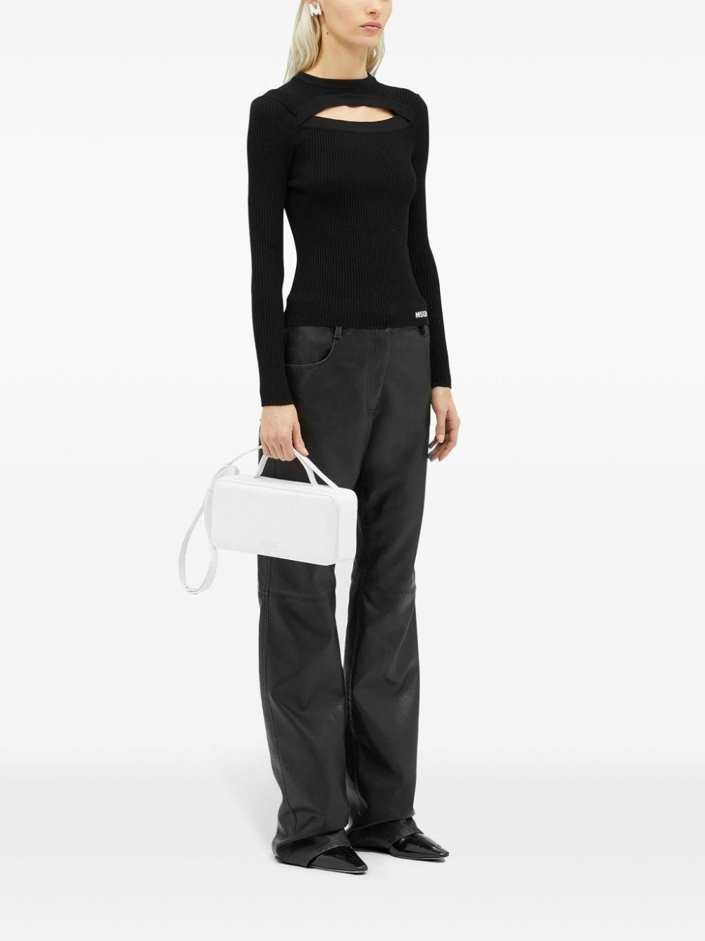 straight-leg leather trousers Product Image