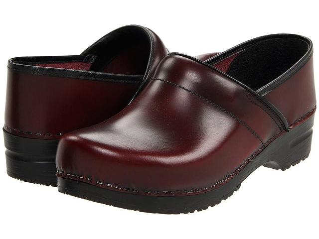 Sanita Professional Cabrio - Mens (Bordeaux Brush Off Leather) Men's Clog Shoes Product Image