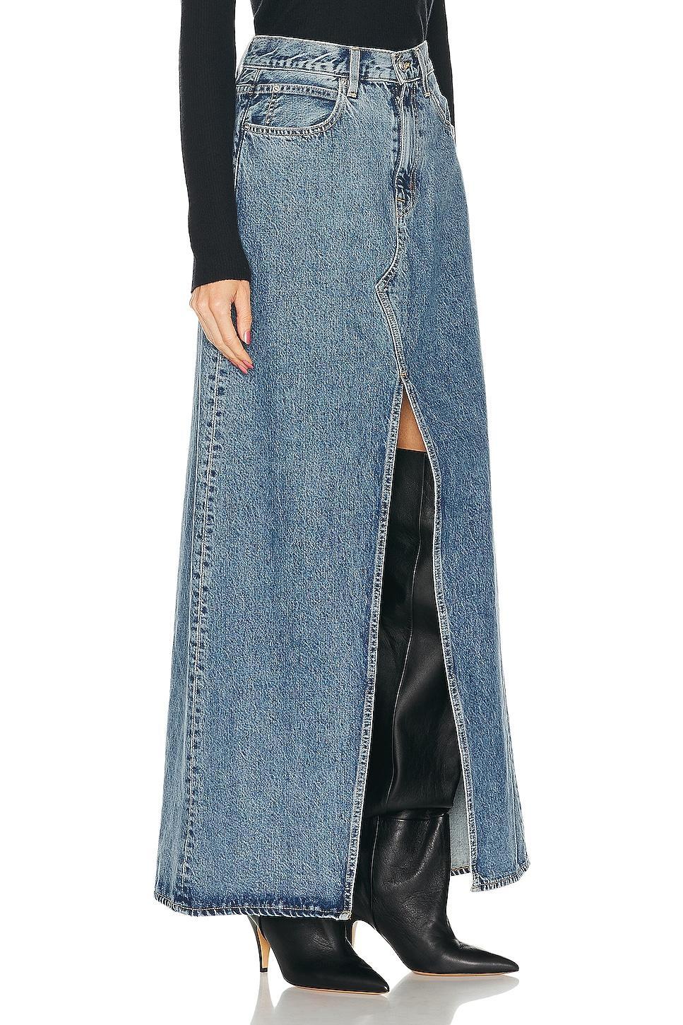 SLVRLAKE Dallas Cotton Denim Maxi Skirt Product Image