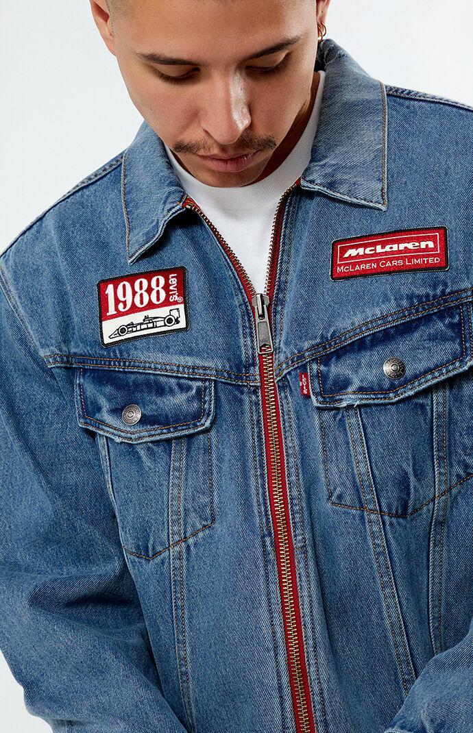 Levi's Men's x McLaren Sporty Denim Trucker Jacket Product Image