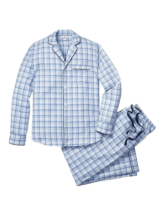 Petite Plume Seafarer Tartan Plaid Cotton Pajamas Product Image