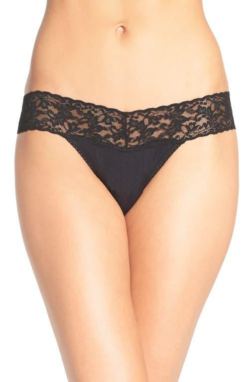 Hanky Panky Womens Supima Cotton Low Rise Thong Product Image