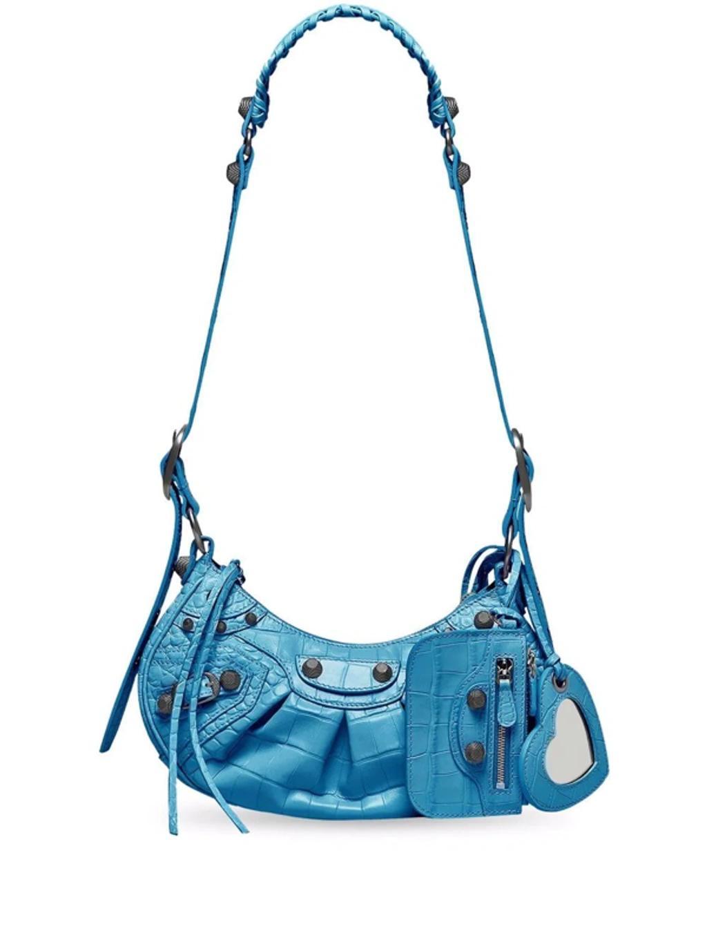 Le Cagole Xs Shoulder Bag In Blue Product Image