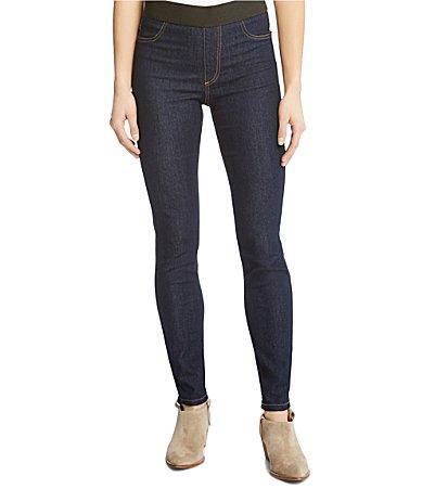 Karen Kane Dark Rinse Slim Leg Stretch Denim Jeggings Product Image