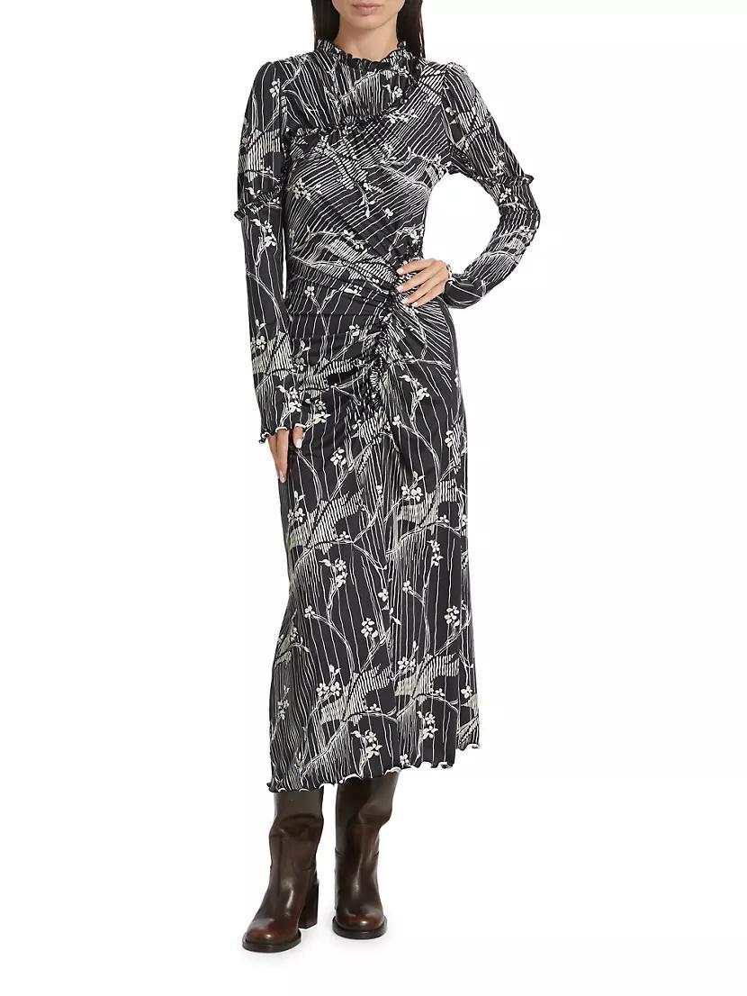 Floral Long-Sleeve Maxi Dress Product Image