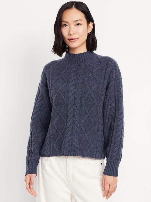 SoSoft Crop Cable-Knit Sweater Product Image