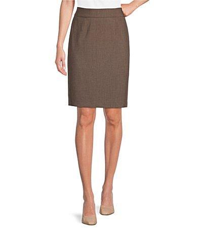 Calvin Klein High Rise Luxe Stretch Pencil Skirt Product Image