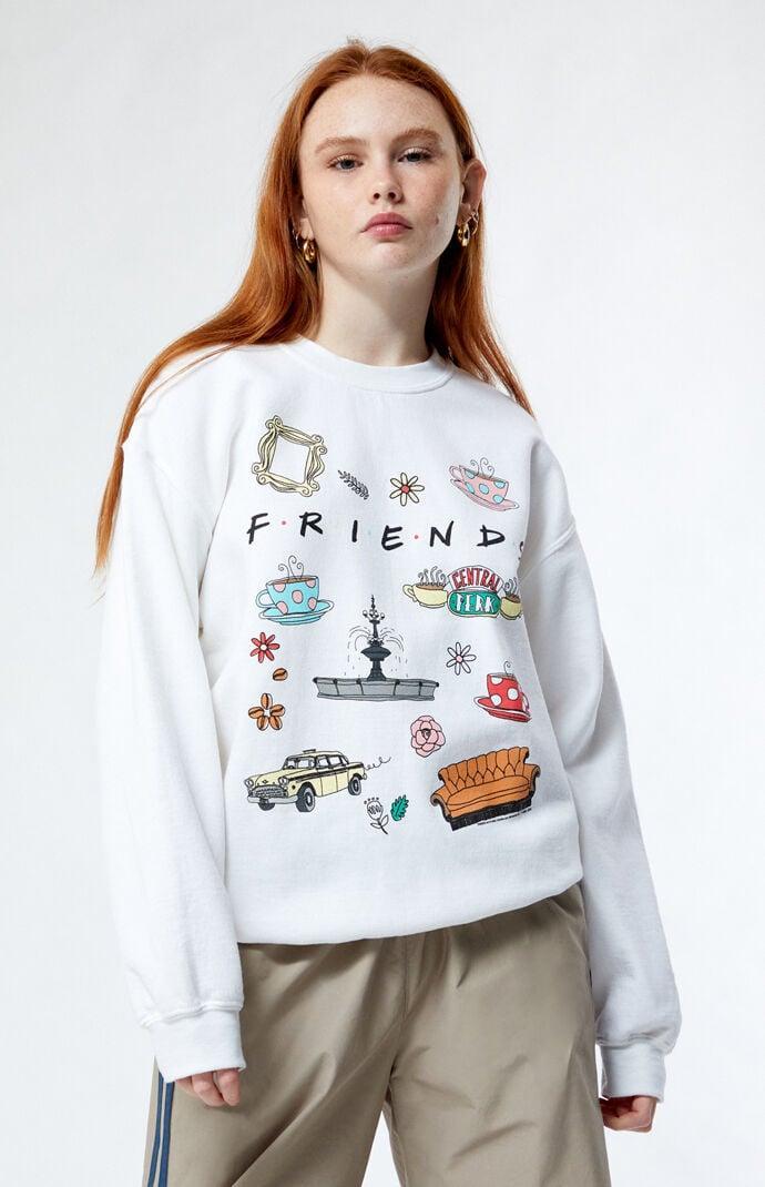 Junk Food Womens Friends Symbols Crew Neck Sweatshirt Product Image