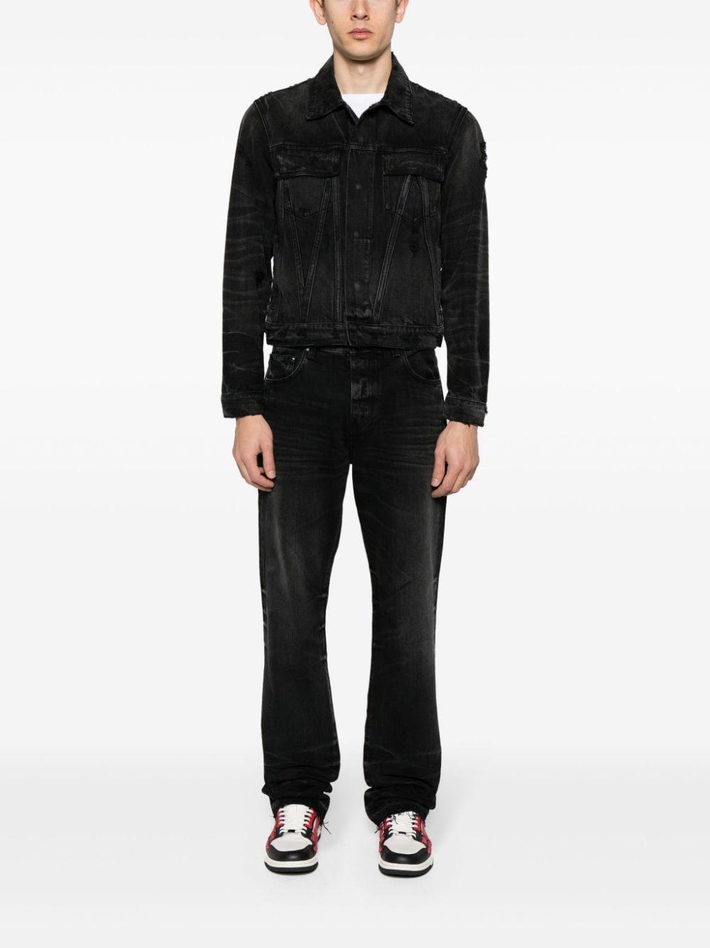 AMIRI Release Hem Straight-leg Jeans In Black Product Image