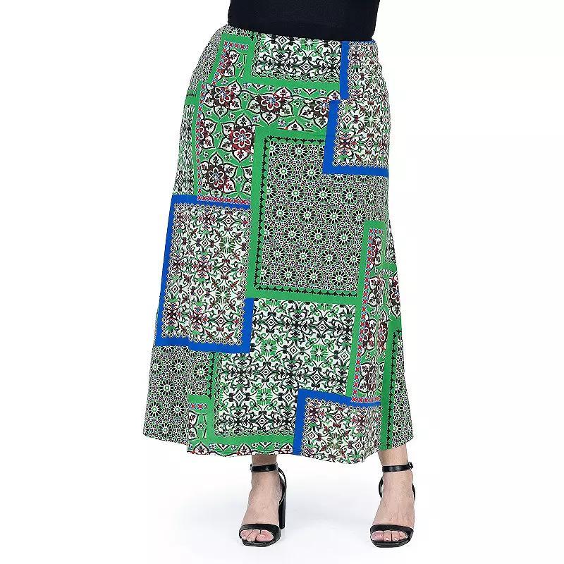 Plus Size 24Seven Comfort Apparel Maxi Skirt, Womens product image