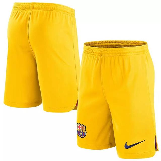 Mens Nike Yellow Barcelona Stadium Fourth Performance Replica Shorts Product Image