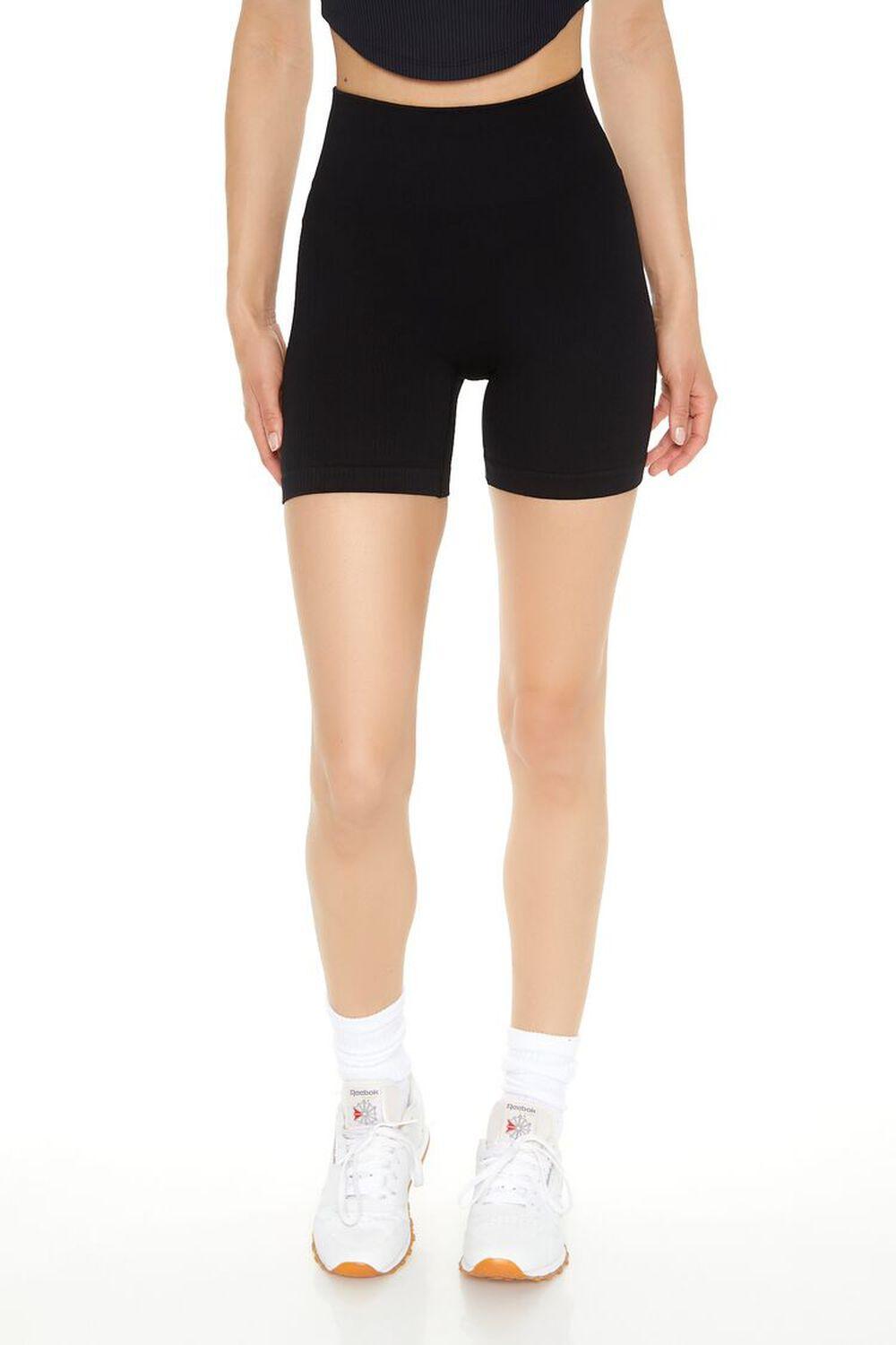 Active Uplift Scrunch Seamless Biker Shorts | Forever 21 Product Image