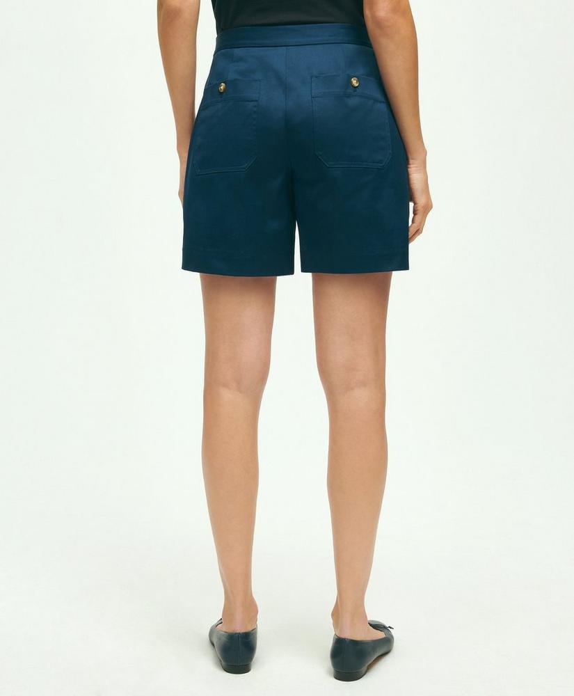 Stretch Cotton Twill Shorts Product Image