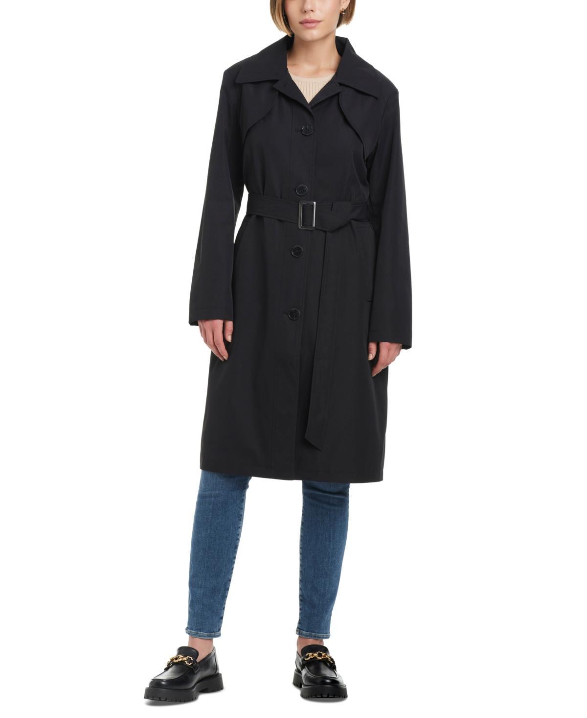 Kate Spade New York Womens Hooded Bibbed Raincoat Product Image