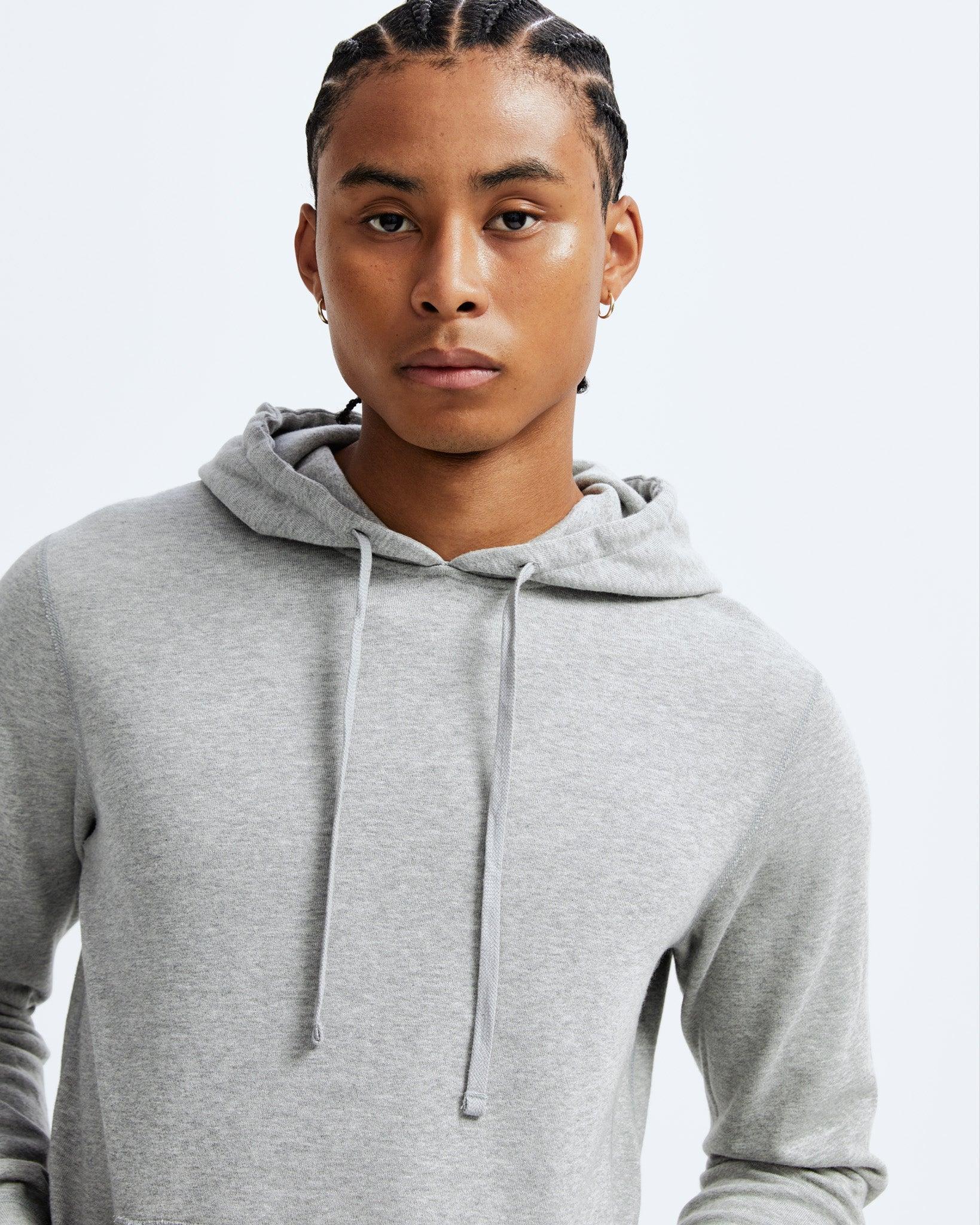 Lightweight Terry Slim Hoodie Male Product Image