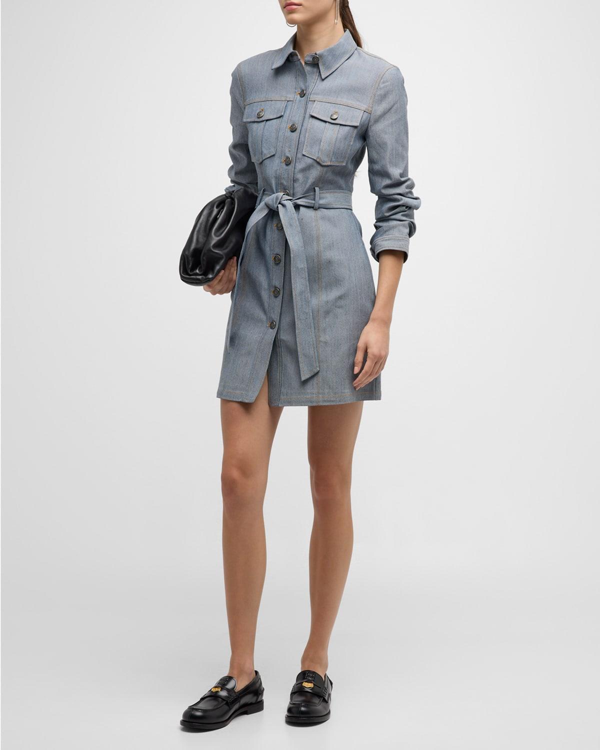 Womens Clea Denim Minidress Product Image