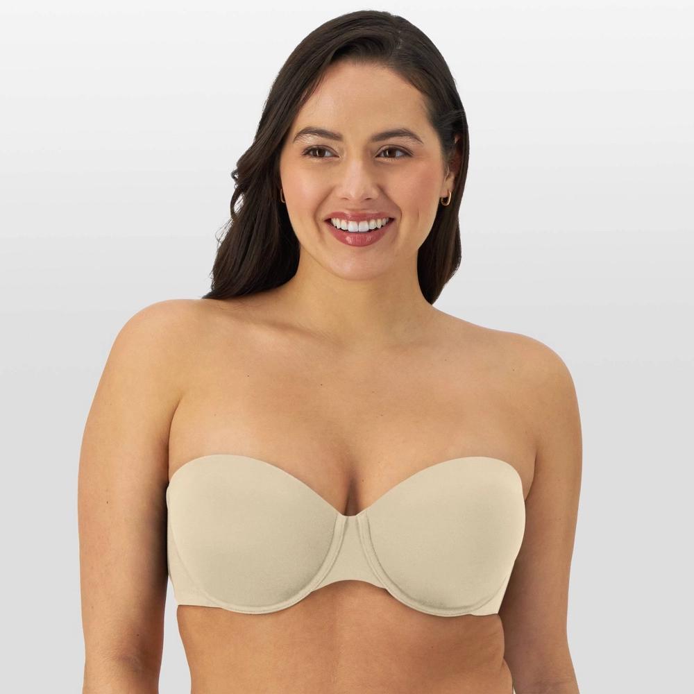 Bali Women's Full Coverage Underwire Multiway Strapless Bra - Taupe 40C Product Image