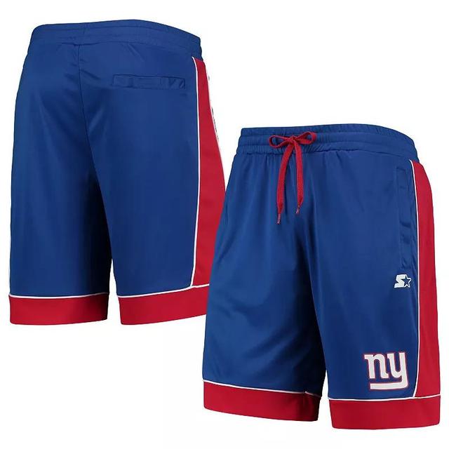 Mens Starter Royal/Red New York Giants Fan Favorite Fashion Shorts Product Image