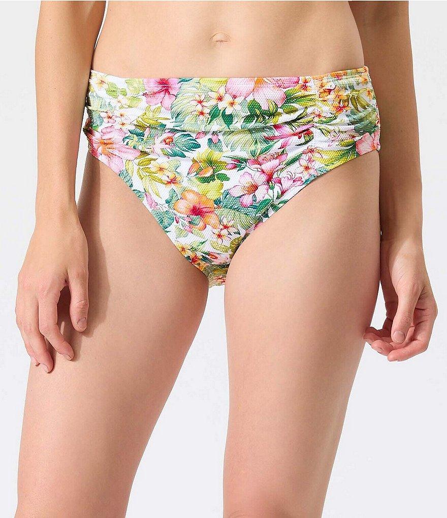 Tommy Bahama Island Cays Floral Print High Waist Swim Bottom Product Image