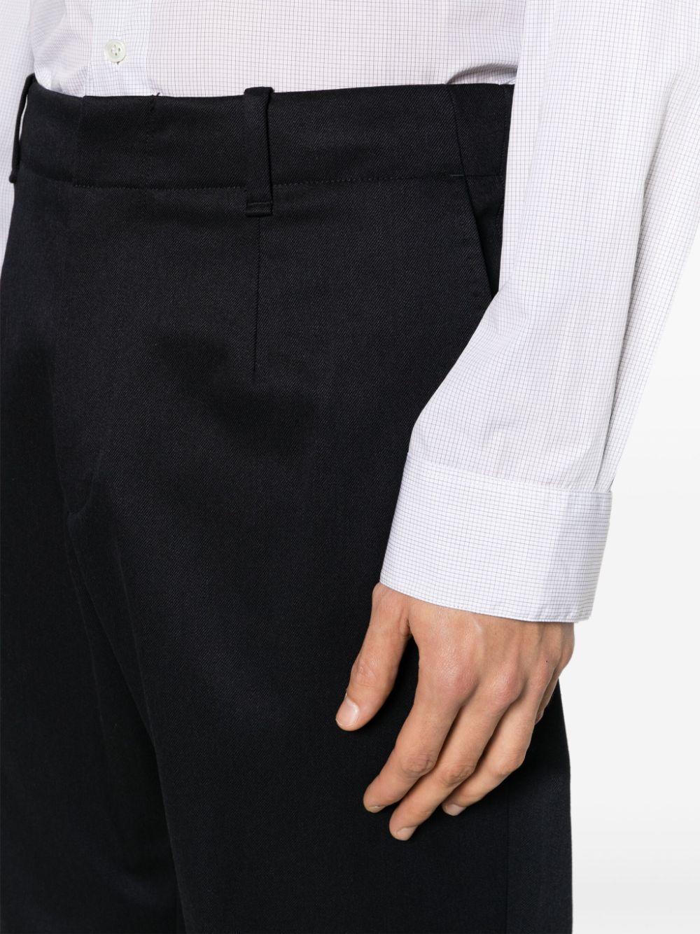 Shift Wool-blend Trousers In Blue Product Image