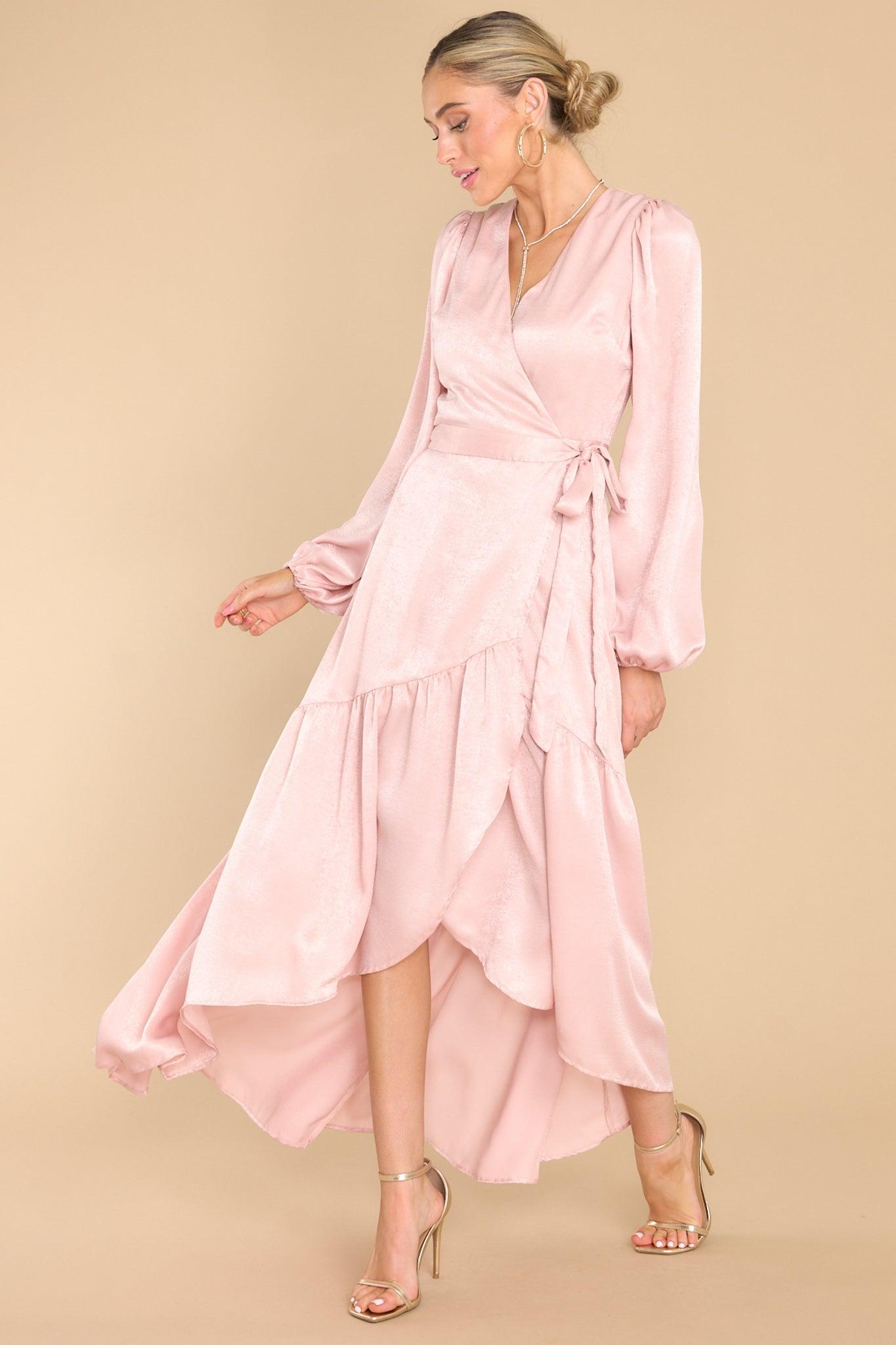 Aura You Enchant Me Dusty Pink Maxi Dress Product Image