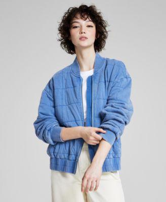 Women's Washed Quilted Zip-Front Jacket, Created for Macy's Product Image