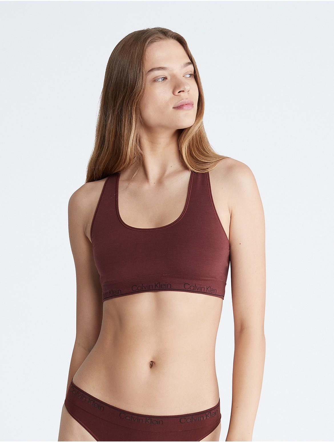 Calvin Klein Women's Naturals Modern Seamless Racerback Bralette - Brown - XS Product Image