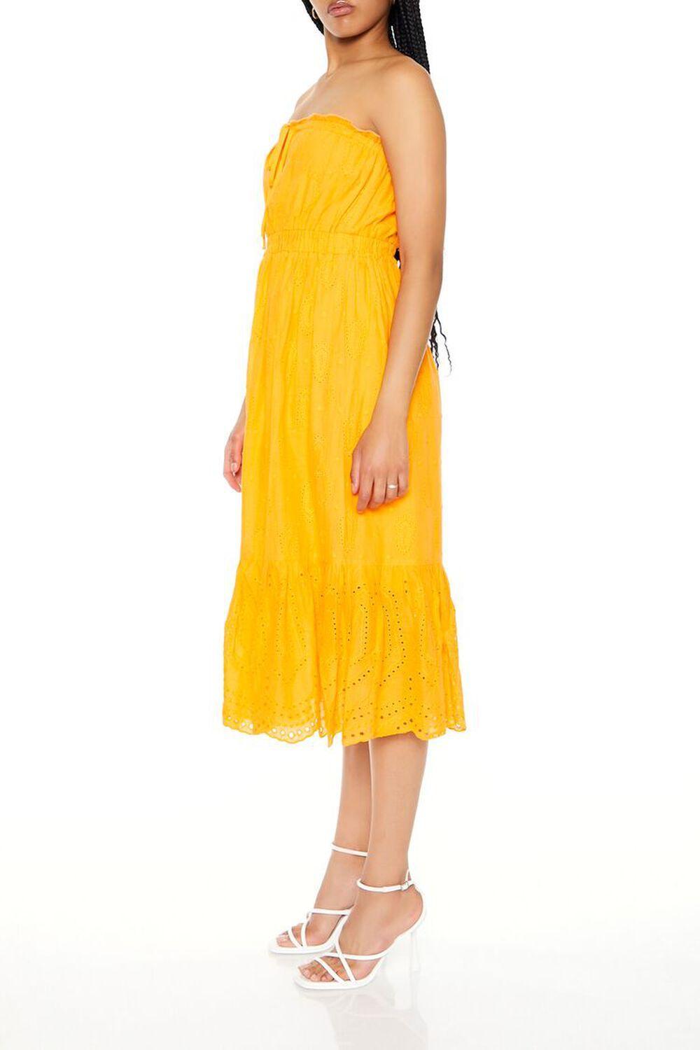 Strapless Eyelet Bow Midi Dress | Forever 21 Product Image