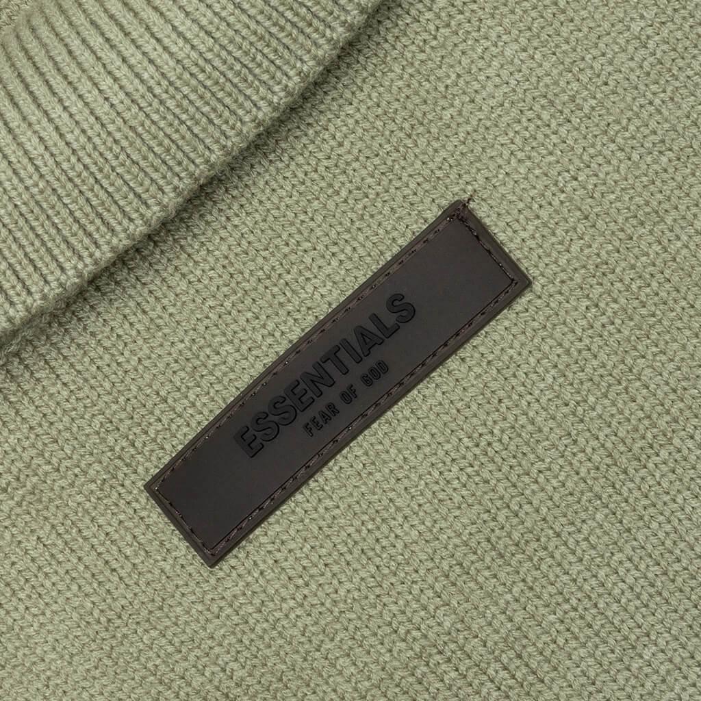 Essentials Knit L/S Polo - Seafoam Male Product Image