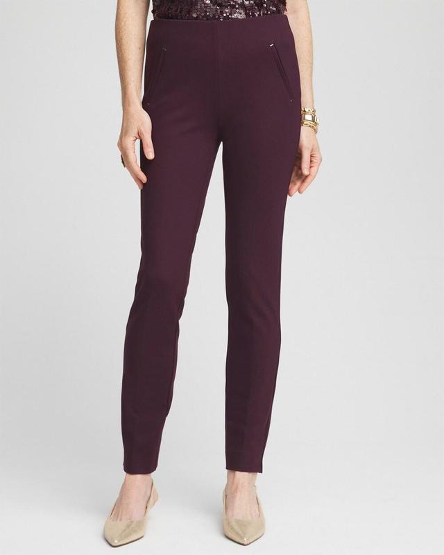 Women's Juliet Ponte Trim Detail Ankle Pants Product Image