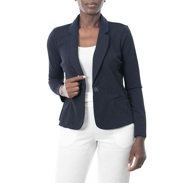 Womens Nina Leonard Single Button Cropped Blazer Product Image