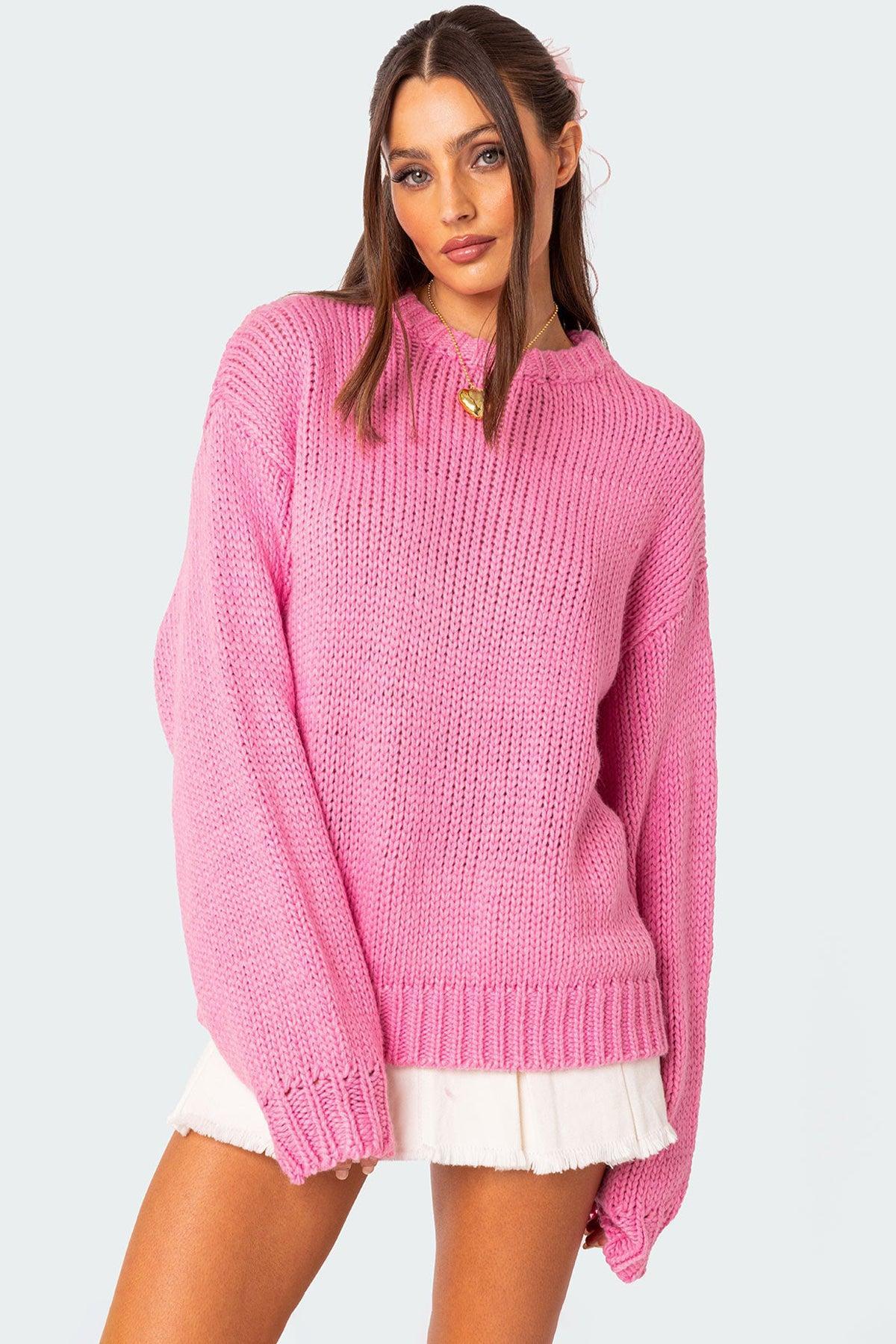 Aiden Oversized Chunky Knit Sweater Product Image