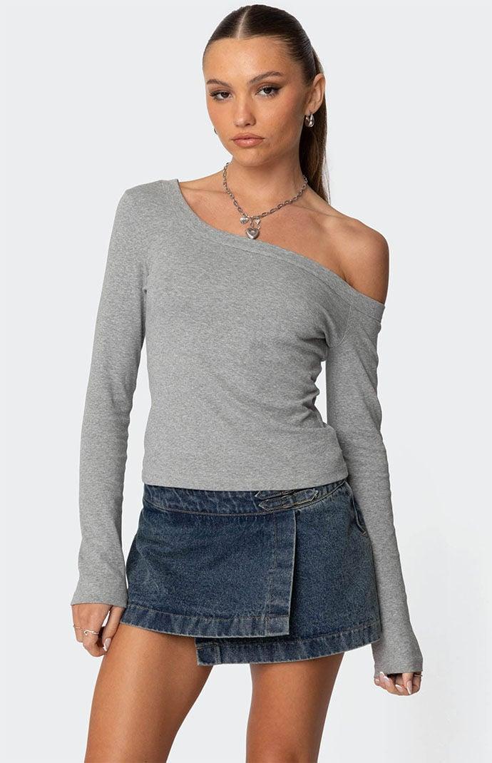 Edikted Women's Adelaine Asymmetric Top Product Image