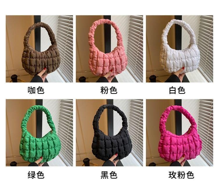 Plain Quilted Shoulder Bag Product Image