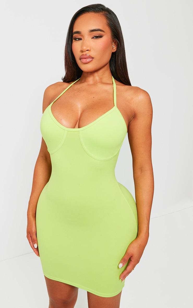 Shape Lime Sculpted Boning Bodycon Dress product image