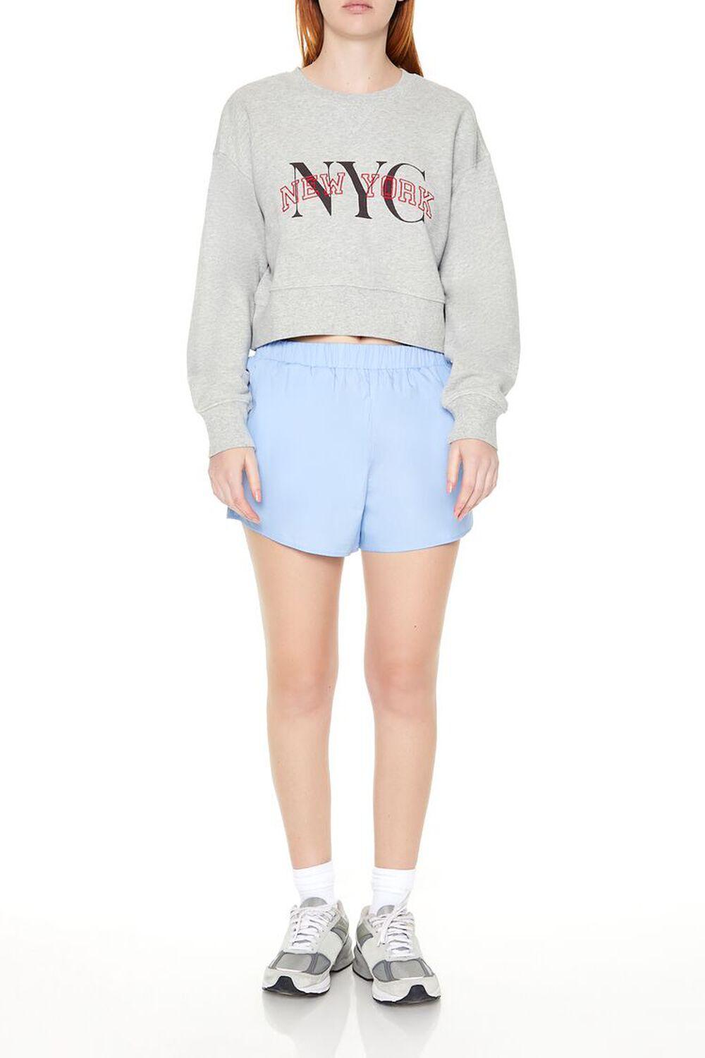 Cropped Fleece NYC Pullover | Forever 21 Product Image